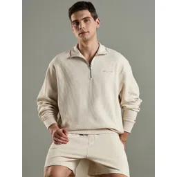 Tommy Hilfiger Men Self Design Shirt Collar Sweatshirt-picture-18