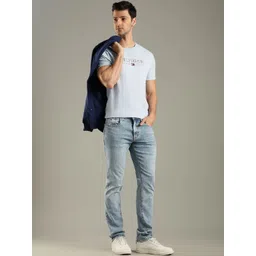 Tommy Hilfiger Men Slim Fit Mid-Rise Light Fade Jeans-picture-16