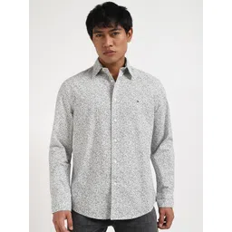 Tommy Hilfiger Men Spread Collar Floral Printed Cotton Casual Shirt-picture-30