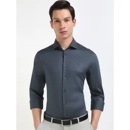Tommy Hilfiger Men Spread Collar Solid Cotton Slim Fit Formal Shirt-picture-26