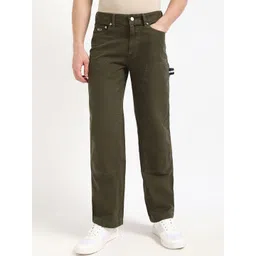 Tommy Hilfiger Men Straight Fit Cotton Regular Trousers-picture-25