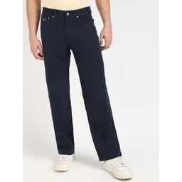 Tommy Hilfiger Men Straight Fit Mid Rise Cotton Trousers-picture-26