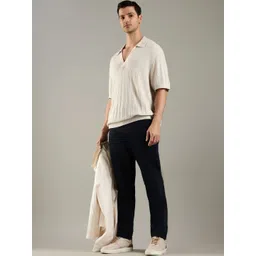 Tommy Hilfiger Men Straight Fit Mid-Rise Trousers-picture-30