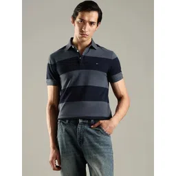 Tommy Hilfiger Men Striped Polo Collar Slim Fit T-shirt-picture-18