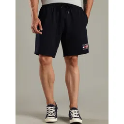 Tommy Hilfiger Men Typography Printed Regular Fit Logo Mid Rise Shorts-picture-21