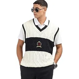 tommy hilfiger Men's Cotton Blend Casual Sweater Vest-picture-22