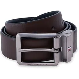 tommy hilfiger Men'S Leather Reversible Belt Oistins | Brushed Silver Th Stripe Buckle | Perfect For Formal And Casual Wear | Adjustable Waistband | Ideal For Gifting - M (90Cm)-picture-35