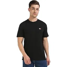 tommy hilfiger Men's Solid Regular Fit T-Shirt-picture-35