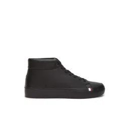 Tommy Hilfiger Men's Triple Black Ankle High Sneakers-picture-15