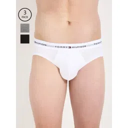 TOMMY HILFIGER Multi Cotton Slim Fit Solid Brief (Pack of 3)-picture-20