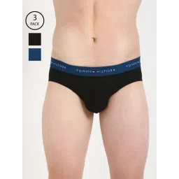 TOMMY HILFIGER Multi Cotton Slim Fit Solid Brief (Pack of 3)-picture-21