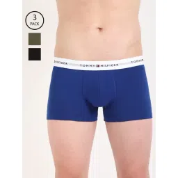 TOMMY HILFIGER Multi Cotton Slim Fit Solid Trunk (Pack of 3)-picture-13