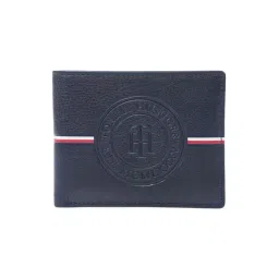 TOMMY HILFIGER Navy Alsek Striped Leather Bi-Fold Wallet-picture-29