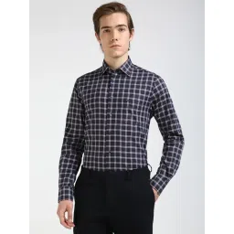 TOMMY HILFIGER Navy Cotton Regular fit Checks Shirt-picture-29