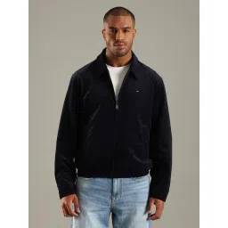 Tommy Hilfiger Navy Cotton Regular Fit Jacket-picture-10