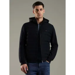 Tommy Hilfiger Navy Cotton Regular Fit Puffer Jacket-picture-25