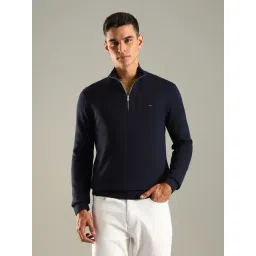 Tommy Hilfiger Navy Cotton Slim Fit Sweatshirt-picture-11