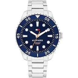 tommy hilfiger Oceanic Quartz Analog with Blue Dial Silver Stainless Steel Strap Watch for Men - TH1792202-picture-29