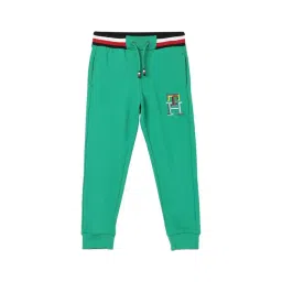 TOMMY HILFIGER Olympic Green Solid Regular Fit Trouser-picture-28