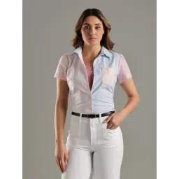 TOMMY HILFIGER Optic White Striped Regular Fit Cotton Shirt-picture-35