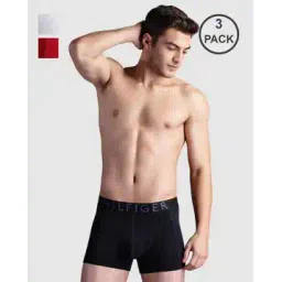 tommy hilfiger Pack Of 3 Regular Cotton Trunks-picture-47