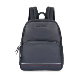 TOMMY HILFIGER Petersburg Navy Textured Leather Laptop Backpack-picture-42