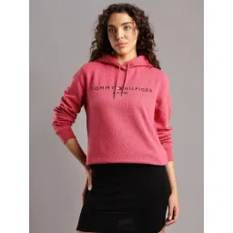 TOMMY HILFIGER Pink Cotton Logo Sweatshirt-picture-38