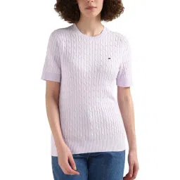 TOMMY HILFIGER Purple Cotton Sweater-picture-45