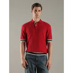 Tommy Hilfiger Red Cotton Comfort Fit Polo T-Shirt-picture-13