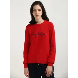 TOMMY HILFIGER Red Cotton Graphic Print Sweatshirt-picture-34