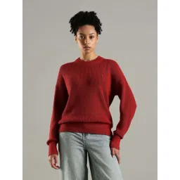 Tommy Hilfiger Red Cotton Regular Fit Sweater-picture-33