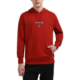 Tommy Hilfiger Red Cotton Solid Men Regular Fit Sweatshirt-picture-25
