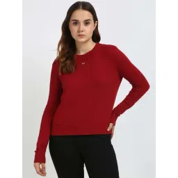 TOMMY HILFIGER Red Embroidered Sweater-picture-19