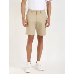 Tommy Hilfiger Sandalwood Cotton Regular Fit Shorts-picture-41