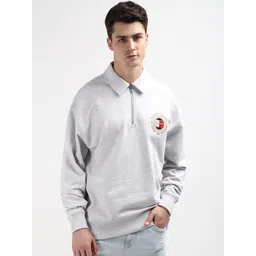 Tommy Hilfiger Shirt Collar Long Sleeves Pure Cotton Pullover Sweatshirt-picture-41