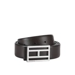 Tommy Hilfiger Shoshone Brown Leather Reversible Belt for Men-picture-29