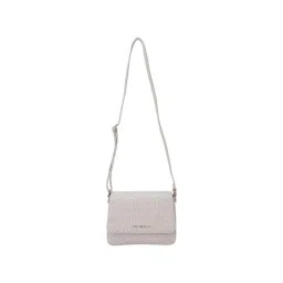Tommy Hilfiger Smooth Taupe & White Greige Logo PU Sling Handbag-picture-34