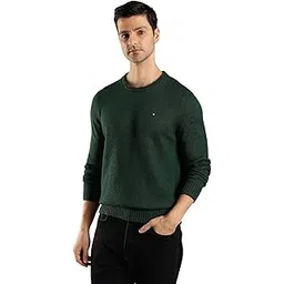 tommy hilfiger Solid Regular Fit Cotton Sweater-picture-18