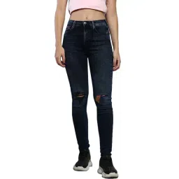 Tommy Hilfiger Super Skinny Denim Black Lightly Washed High Rise Jeans-picture-29