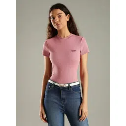 TOMMY HILFIGER Tahiti Berry Slim Fit Cotton T-Shirt-picture-45