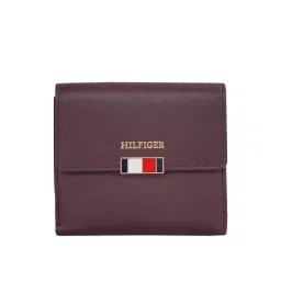 TOMMY HILFIGER Teresa Wine Logo Wallet For Women-picture-13