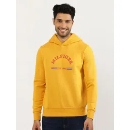 Tommy Hilfiger Typography Printed Hooded Cotton Pullover-picture-21