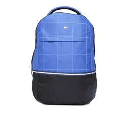 Tommy Hilfiger Unisex Blue & Black Colourblocked Backpack-picture-31