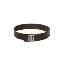 Tommy Hilfiger Unisex Brown Printed Leather Belt-picture-27