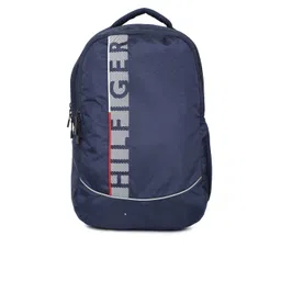 Tommy Hilfiger Unisex Navy Blue Typography Backpack-picture-21