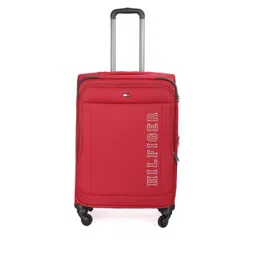 Tommy Hilfiger Unisex Red Printed Soft 4 Wheels 360-Degree Rotation Medium Trolley Bag-picture-32