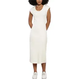 TOMMY HILFIGER White Cotton A-Line Dress-picture-21