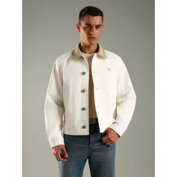 Tommy Hilfiger White Cotton Comfort Fit Jacket-picture-19