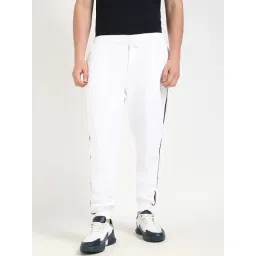 Tommy Hilfiger White Cotton Regular Fit Joggers-picture-34