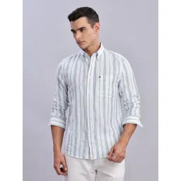 TOMMY HILFIGER White Regular Fit Stripes Shirt-picture-24